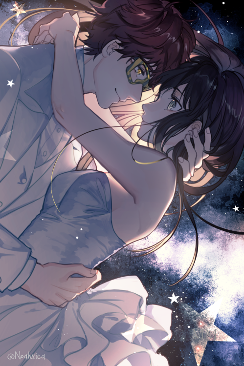 noahxica:Shall we imagine a ridiculous dream?Like you and I exploring space together