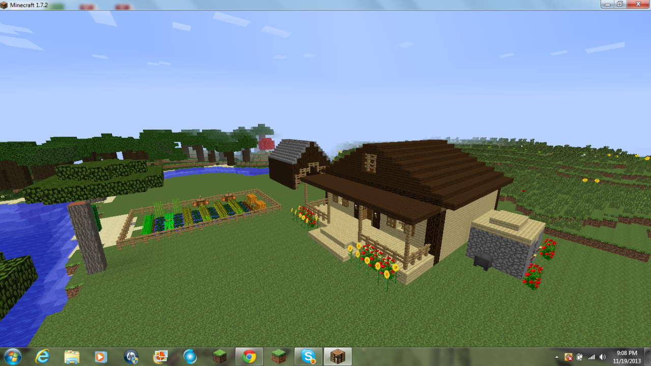 My single player home. I&rsquo;ve built a real good little life here lol. Notice