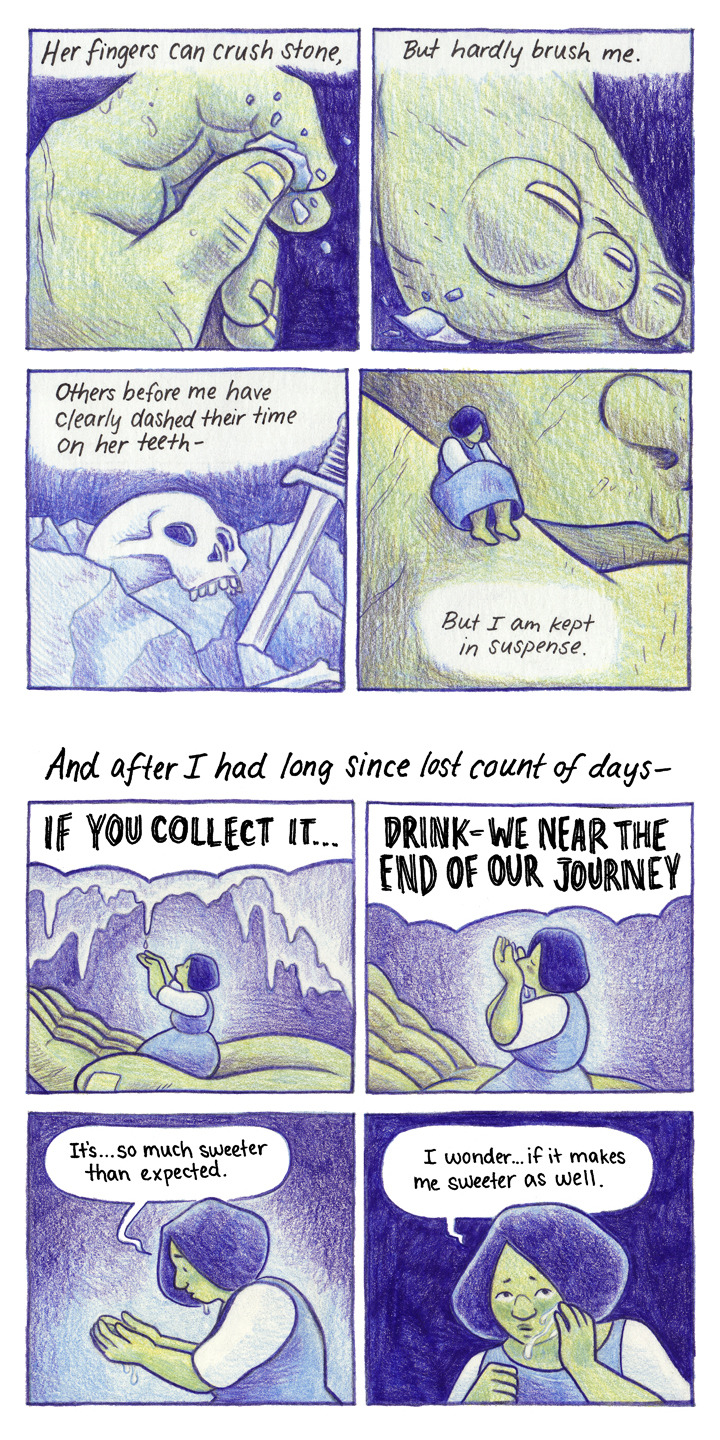 pigeonbits:Here’s SWEETROCK, the 24 hour comic I drew this year!