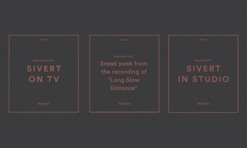 Sivert Høyem Website and Visual IdentityVisual Identities don&rsquo;t get more contemporary than thi