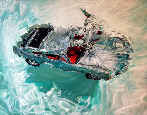 moarrrmagazine:  cars immersed in swimming pools - Marcello Petisci 