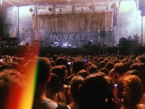 a-mess-of-gorgeous-chaos:“Arctic Monkeys” Rockwave festival @Athens, 6/7/2018