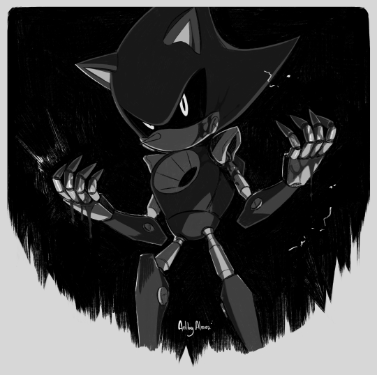 Metal Sonic Sketch by @LazerPotaters Twitter : r/SonicTheHedgehog