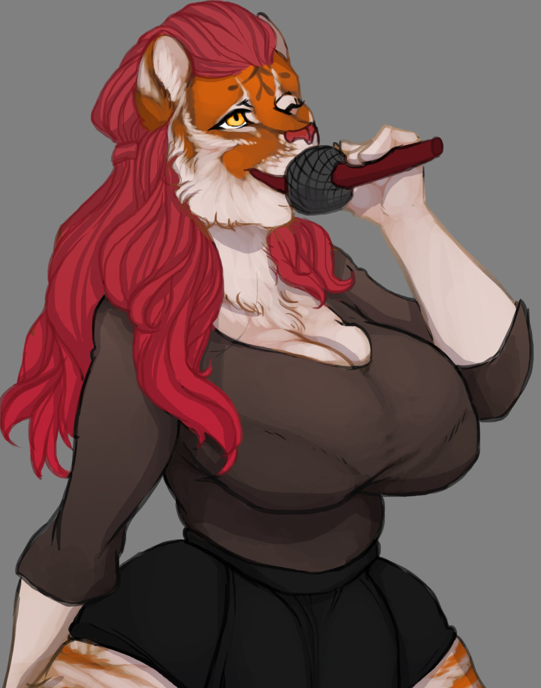 oocsexyness:  A Tiger lady! Not sure if I’ll keep this one yet, or put her up as