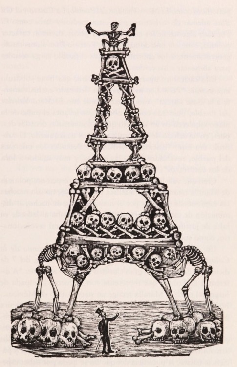thefugitivesaint:Manuel Manilla (1830-1895), ‘Torre Eiffel de Calaveras’, “Posada&