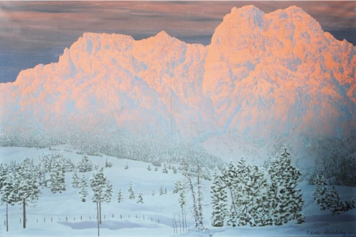 Friedrich Albin Koko-MicoletzkyCountryside, Oil on canvas 70 x 100 cm.