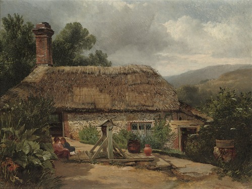 laclefdescoeurs: A cottage at Albury, Surrey, 1856, George Cole