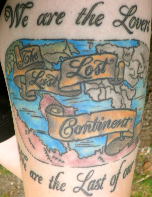 theserustedparts: Let me just say how much I love my tattoo. La Dispute “The Last Lost Contine