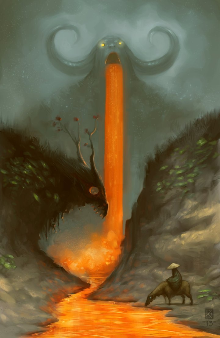 impfaust:  Damn, I’m starving in class…. Artwork: &ldquo;Down in the valley&rdquo;
