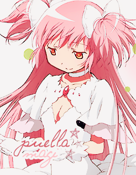 sawtsuki:  » Hanakumamii Colorful Days  Day 09 ✧ Pink haired character                  ↳  Madoka Kaname 「    鹿目 まどか    」|| Puella Magi Madoka Magica 