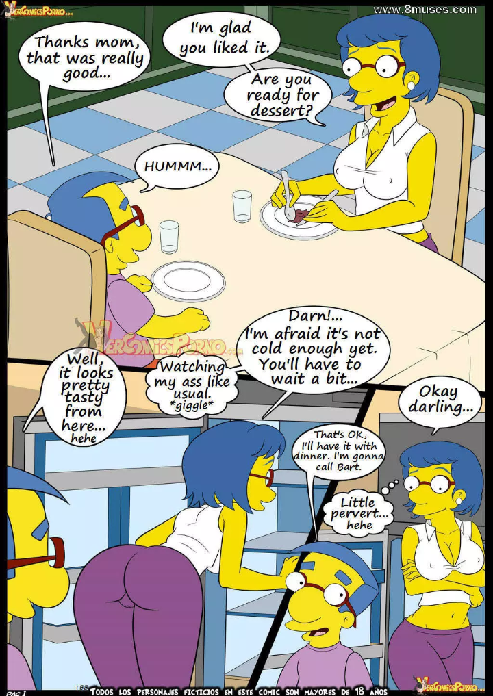 kaneki-art:  Simpsons doujinshi, Old habits 6: Learning with mama part 1/3  ALL CHARACTER