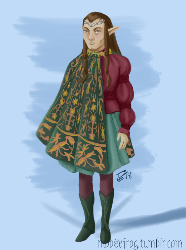 moosefrog:
“ Elrond the Herald. Inspired by this post! Which I think someone had reblogged with a tag saying they could see Elrond wearing it. (IF THAT WAS YOU WHO REBLOGGED IT PLEASE HIT ME UP WITH THE LINK TO YOUR POST PLEASE! SO I CAN GIVE YOU...