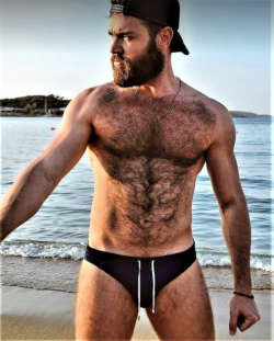 fur+speedo+beard+