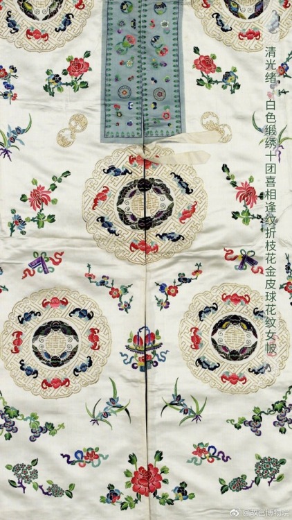 Embroidery from Qing-dynasty clothing kept at the Forbidden Palace Museum