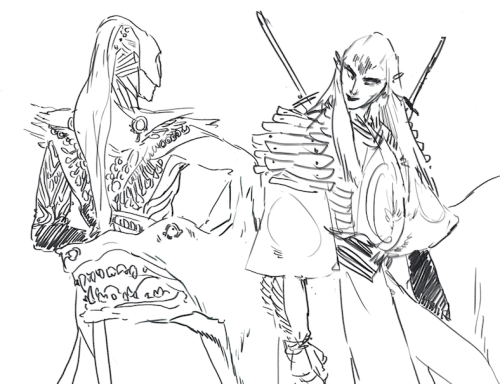 ok everyone but what if Eonwe was corrupted too+ Silm sketchdump (descriptions in captions) stay cla