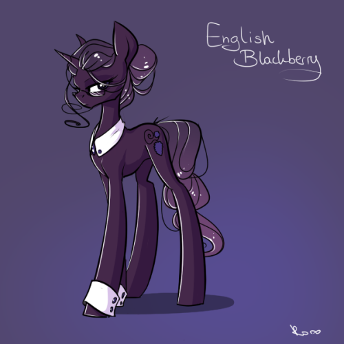 11/36 That&rsquo;s one fancy pony. Because English? Or Blackberry maybe. Dunno. Just because. An