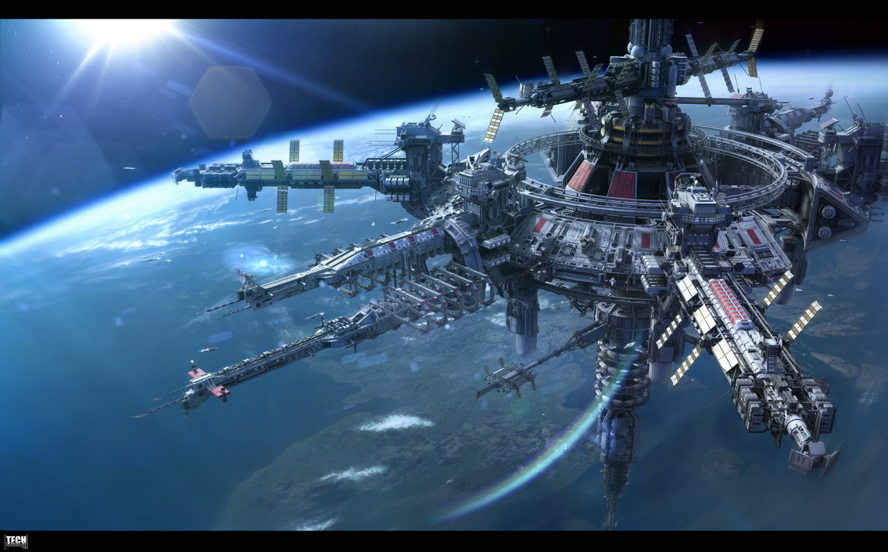 CyberClays — Горизонт (Horizon) space station - by Alexey...