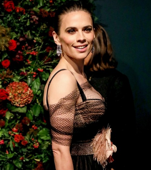 iwouldvebeendrake01: Hayley Atwell during the 65th Evening Standard Theatre Awards at London Coliseu