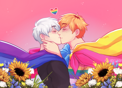 hidewari: heyy guys here’s this year’s hidekane pride month pic for Hide’s bday (’: hbd best boy ily