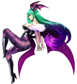 Testing 1,2,3&mdash; Morrigan, color test, before I line later I wanted to make sure the colors looked nice! I like the outcome, still have a lot to apply before I do the final for a print later down the road. 