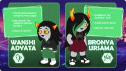 whatpumpkin: Troll Call! JADE WEEK, baby! Curious about these new signs? These trolls are a lot more cooperative than last week’s, after all. Take the Extended Zodiac Test! And don’t forget to the check out the Hiveswap Comics Contest. 