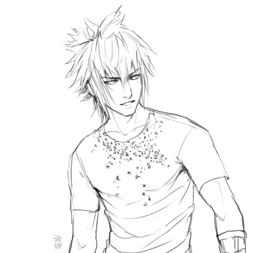 bev-nap:  Noctis why must you wear such a tight and revealing shirt gah damn