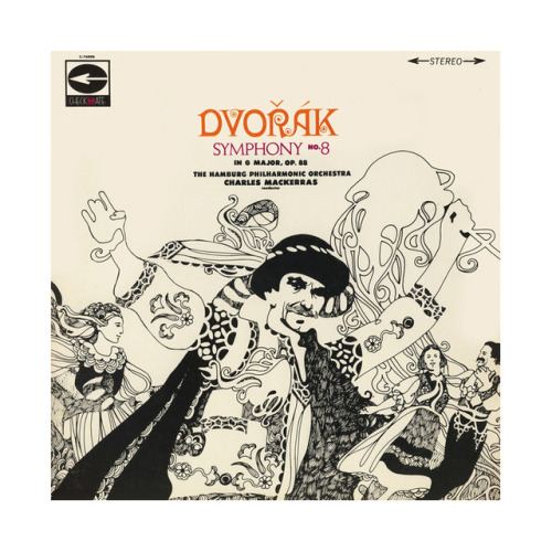 David Chestnutt, cover artwork for Dvořák, Symphony No. 8, 1967. Via Discogs