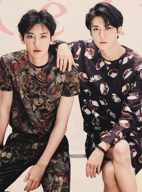 daenso: chanyeol aned sehun for céci magazine 15