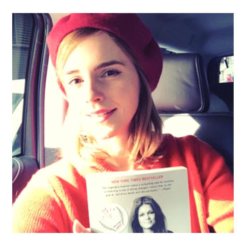 Emma Watson, (Instagram, March 08, 2017)—My Life On The Road, Gloria Steinem (2015) #emma watson #my life on the road #Gloria Steinem#books#celebrities #books read by celebrities #instagram