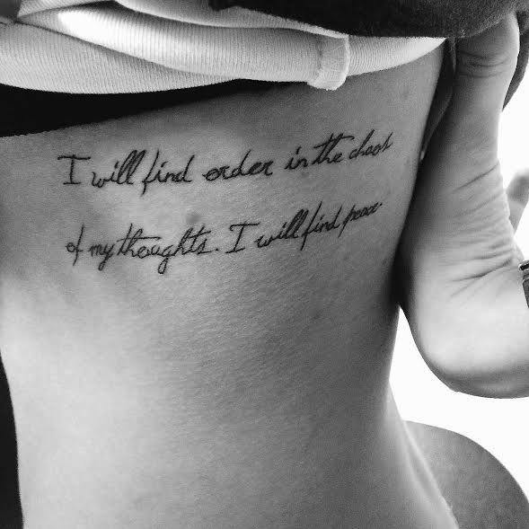 tattoos-org:  Done by Deun | South Beach Miami ”I will find order in the chaos
