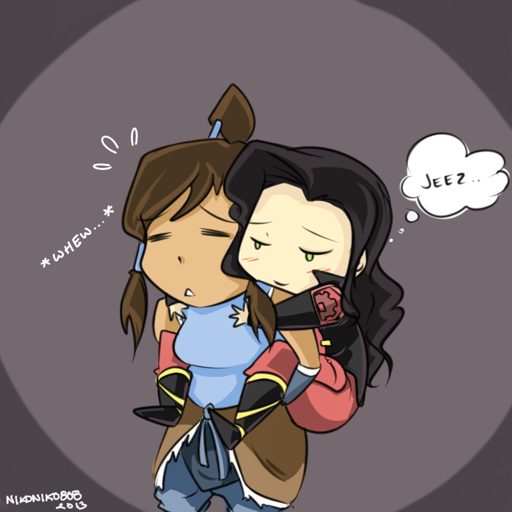 nikoniko808:  I saw a lot of chibi Korrasami going around so I decided to join the
