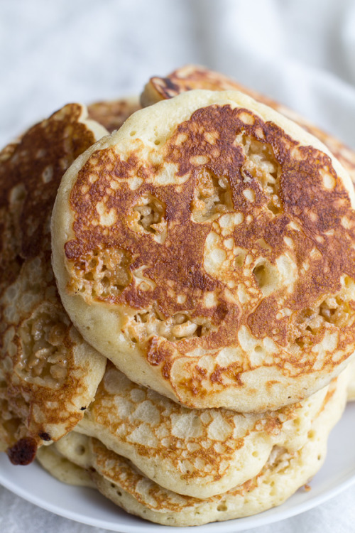 sweetoothgirl:  Rice Krispie Treat Pancakes with Browned Butter Syrup