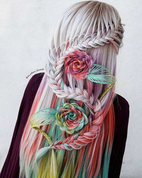 sartorialadventure:Hairstyles by Trendafilka Kirova, another_braid on IG. Click to see more bel