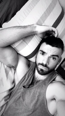 beardburnme2: Max.mayet instagram   Eyes and pits.