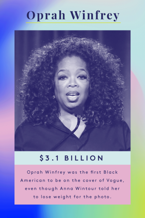 onlyblackgirl:revolutionarykoolaid:refinery29:These are the richest self-made women of color in the 