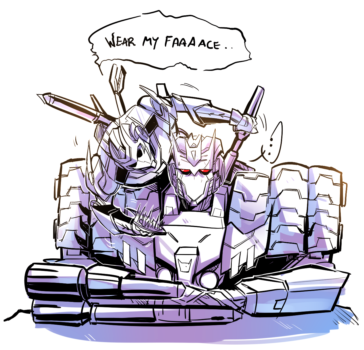 dataglitch:  Vos you need to chill ____ I have this idea that likes to wave his mask