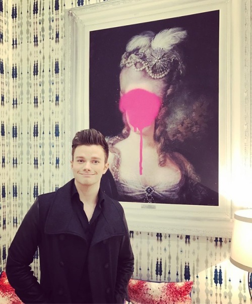 chriscolfernews:hrhchriscolfer Backstage at @buildseriesnyc. I’m diggin’ the decor. #StrangerThanFan