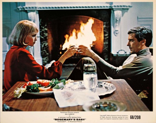 lobbycards:Rosemary’s Baby, Us lobby card. 1968 For me, one of the most disturbing storylines ever. 