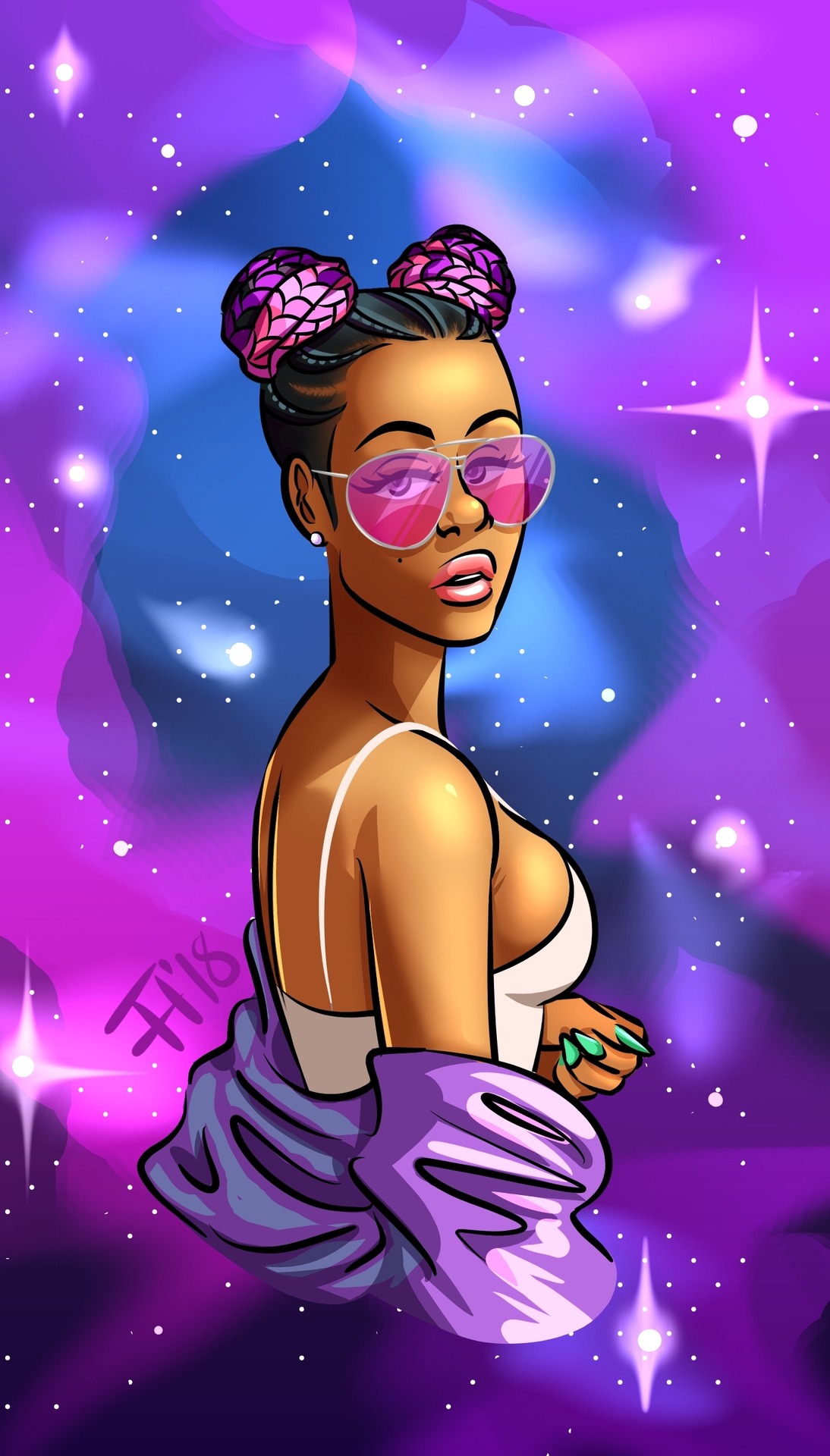 xubsdraws:  Magical Girl Blac Chyna 🔮💖💙✨Patreon | IG | Twitter 