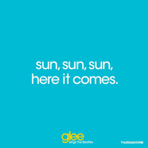 from “Here Comes The Sun”, perform by Demi Lovato & Naya Rivera on this GLEE Thursda