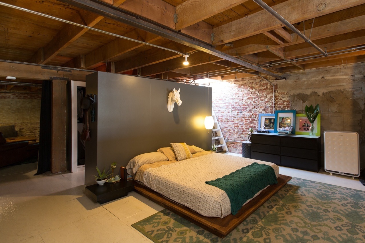 gravityhome:  Brick Loft in Los Angeles (you can also rent it on airbnb)   gravityhomeblog.com