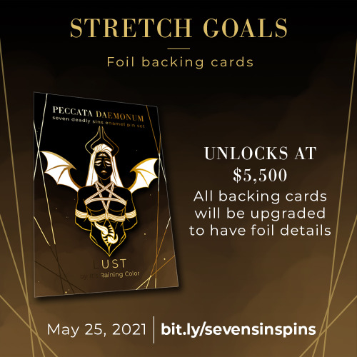 Next up with the stretch goals is a foil backing card upgrade! If this stretch goal is reached, all 