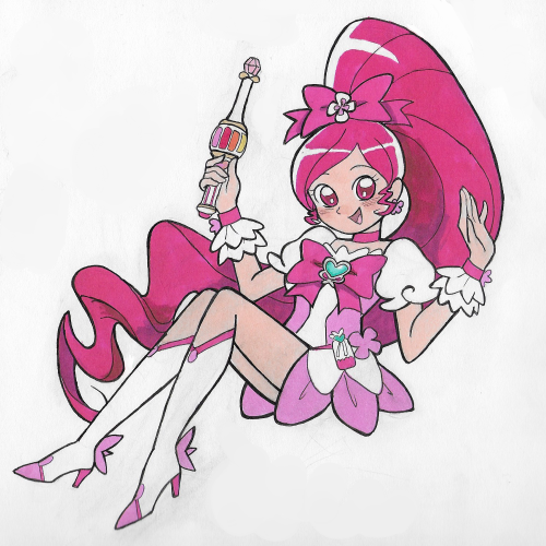 cure blossom! i just started watching heartcatch pretty cure