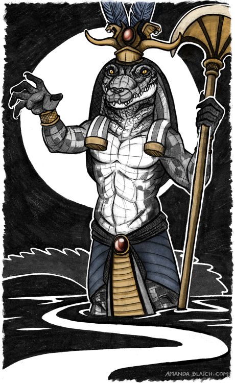 amandablatch:Sobek, Egyptian God of the Nile and crocodiles. I think he’s my favourite god I have dr