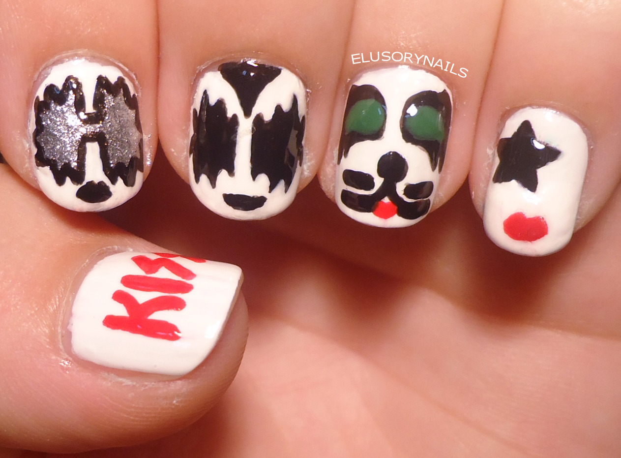 kiss artificial nail design