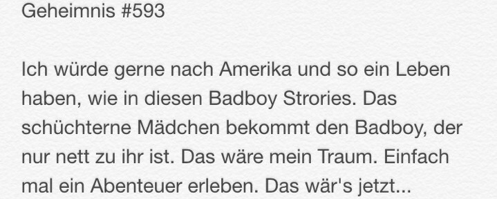 das-geheimnis:  Ich würde gerne nach Amerika und so ein Leben haben, wie in diesen