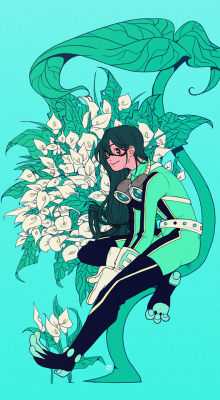 kaimyo:Wanted to draw Tsuyu and add some