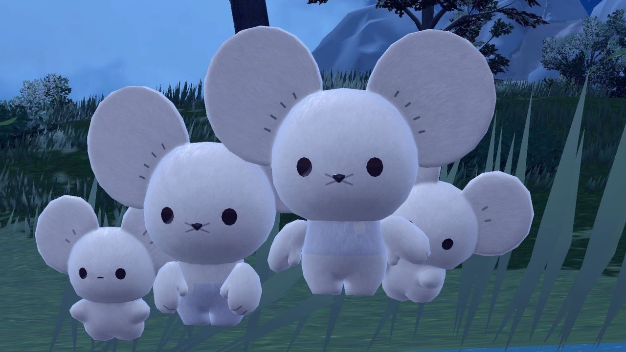 princerevelucide:the BEST new pokémon in gen 9 btw are these two sanrio reject ass mice that count as one pokemon togetherbut they they silently evolve from level 25+ into the exact same two mice but now they have 1 or 2 kids with them. literally you