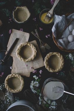 sweetoothgirl:    Fleur De Sel &amp; Lavender Sugar Hoosier Cream Pies  