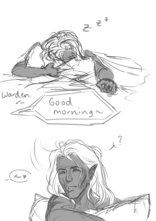 sexuallyfrustratedzevran:Pap wanted bedhead Zev and who am I to deny such a glorious thing